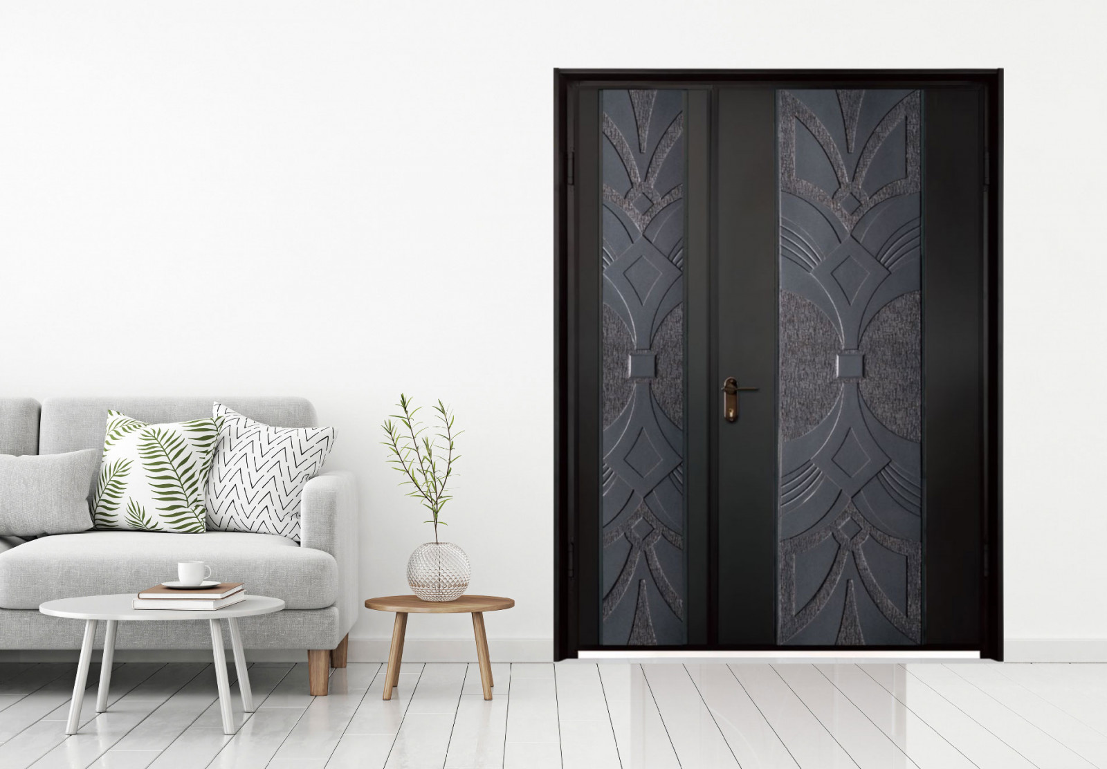 碳纖維防爆門 G01│黑砂色