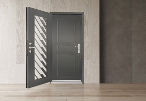 雙玄關門 6│灰沙色