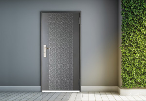 鋼製壓板門 6│灰砂色